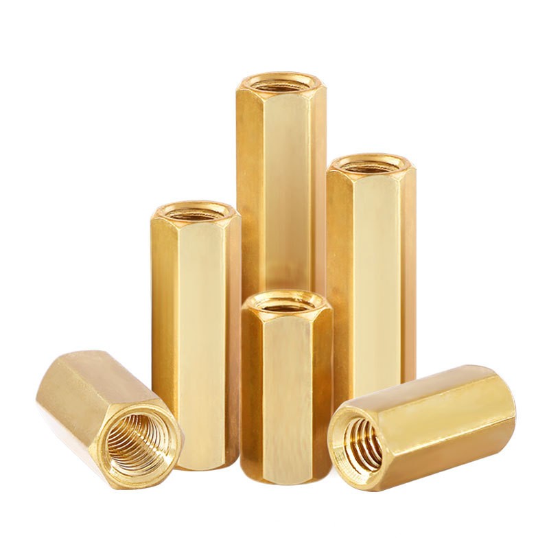 Brass Female Threaded PCB Spacer M4 Hex Standoff Hex Nut，Double Pass Copper Pillar Thread Hollow Hexagon Pillars Copper